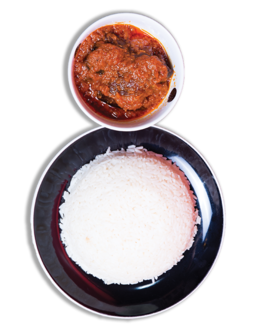 White Rice & Stew Sessyks FoodHub